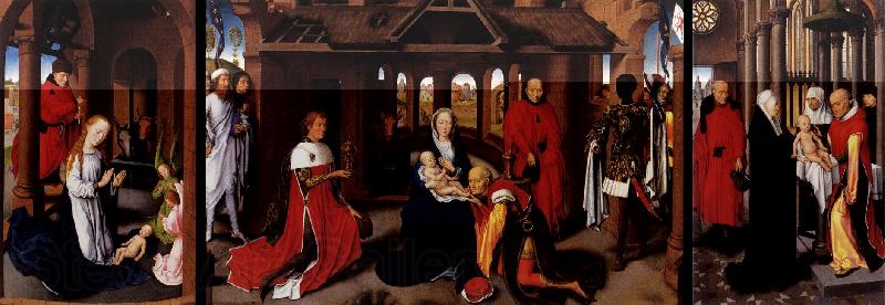 MEMLING, Hans Wings of a Triptych sh Norge oil painting art